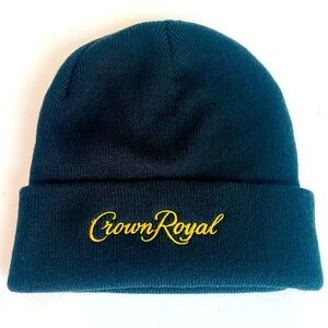 Crown Royal Whiskey Black Skull Cap Beanie OS